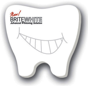 Promotional Sticky Notes: 3 inch x 3 inch Tooth Shaped Sticky Notes